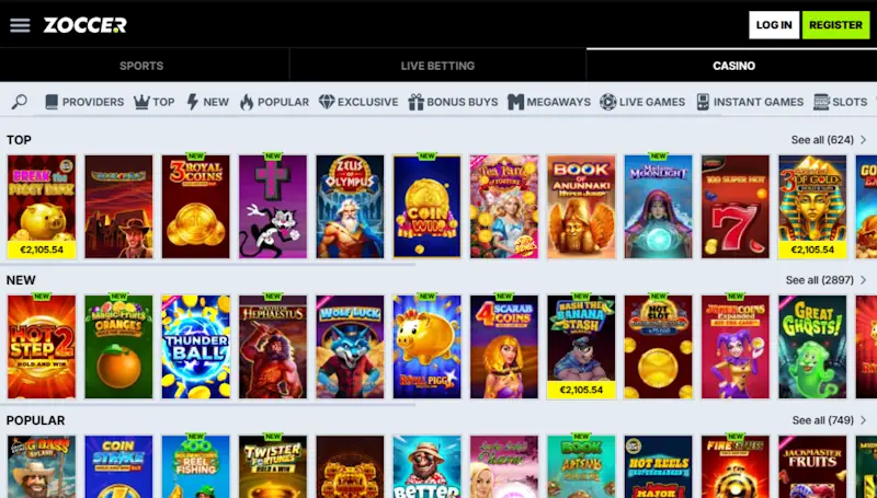 Zoccer Casino – bonus sport+casino con pagamenti locali